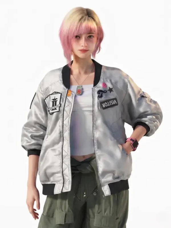 Gaming inspired bomber jacket