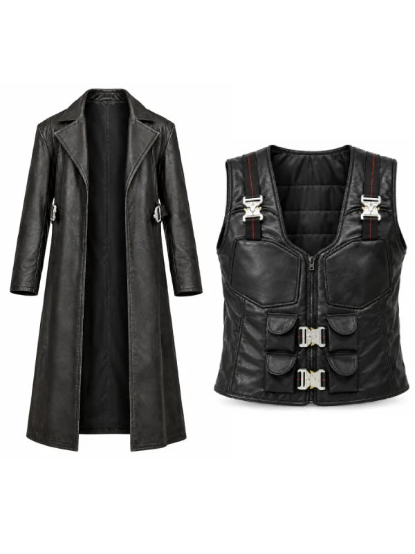Blade Trinity Wesley Snipes Cosplay Vest And Coat