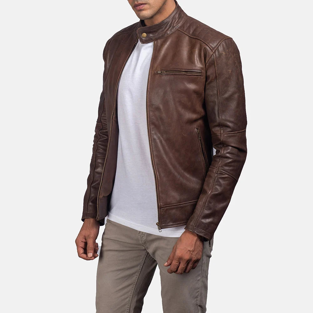 Leather jacket for men
