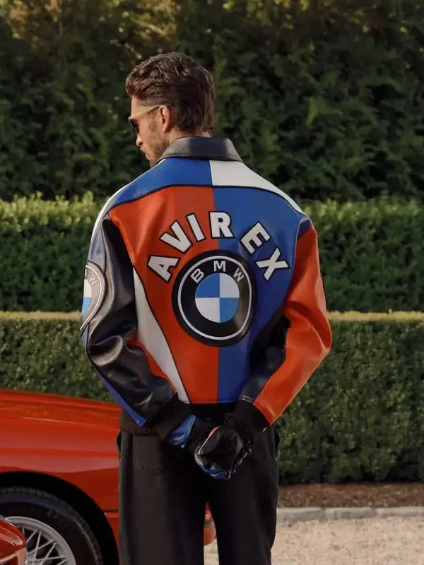 Kith X BMW Colorblock Racing Leather Jacket