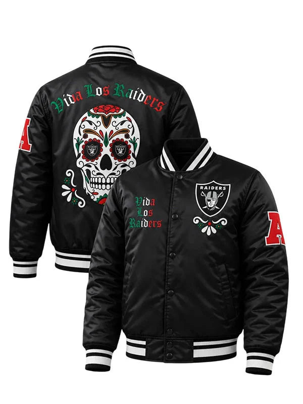 Viva Los Raiders Sugar Skull Jacket
